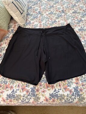 Women’s Black Athletic Shorts - Drawstring Comfort
